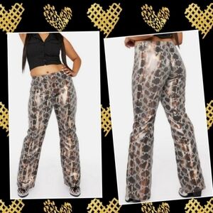 dELiA*s Plus Snakes & Ladders Flare Pants, size 1X